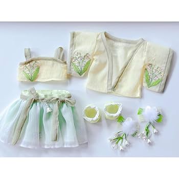 Amazon.co.jp: 20cmぬいぐるみ 着せ替え服 ぬい服 鈴蘭 刺繍入り